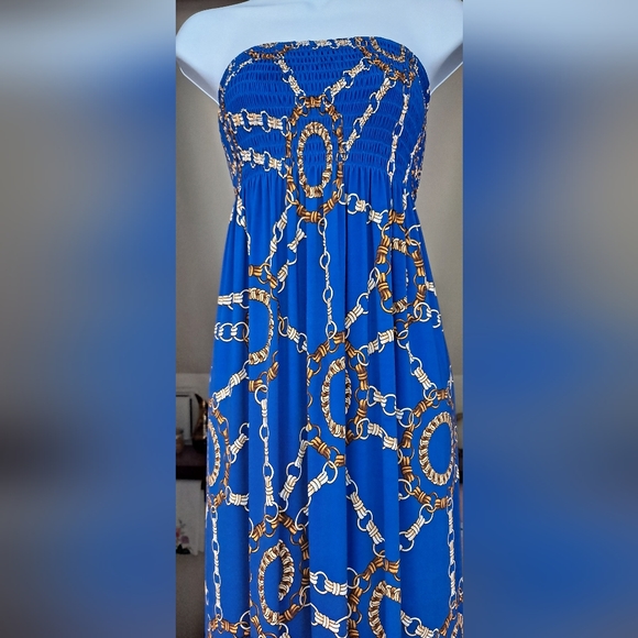 BUZY Boobtube Maxi Dress Strapless Bandeau Elasticated Elastic Tube Top - Picture 7 of 11